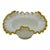 Vintage Fenton Milk-Glass Crimped Ruffled Amber Yellow Edge Candy Dish Bowl For Sale - Image 9 of 9