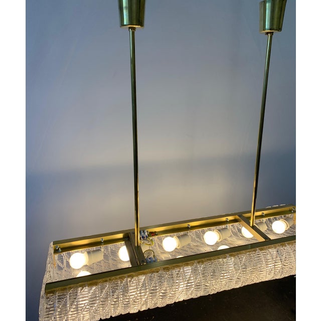 Gold Vintage Chandelier with Murano Modules by Archimede Seguso, 1960s For Sale - Image 8 of 14