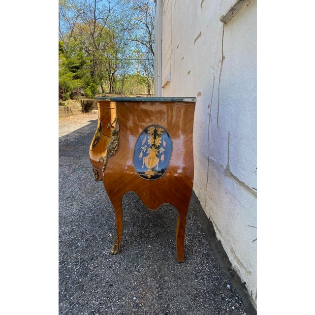 French Mid 19th Century Antique French Bombe Dresser For Sale - Image 3 of 5