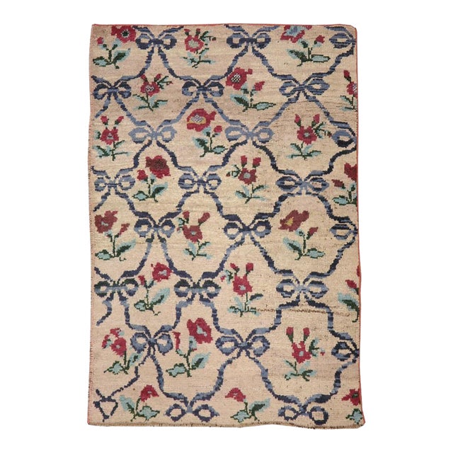 Galerie Shabab Collection Mid-20th Century Turkish Anatolian Throw Rug For Sale