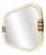 Vintage White Lacquered Mirror, 1970s For Sale