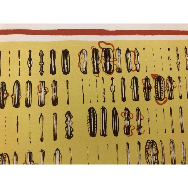 Guy Roussille (1944) Composition Lithography on arches numbered on 20 and signed in pencil by the artist. Dimensions of...