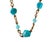 2010s 2010 Stephen Dweck Necklace Turquoise Nuggets Aqua Chalcedony 28” Bronze For Sale - Image 5 of 9