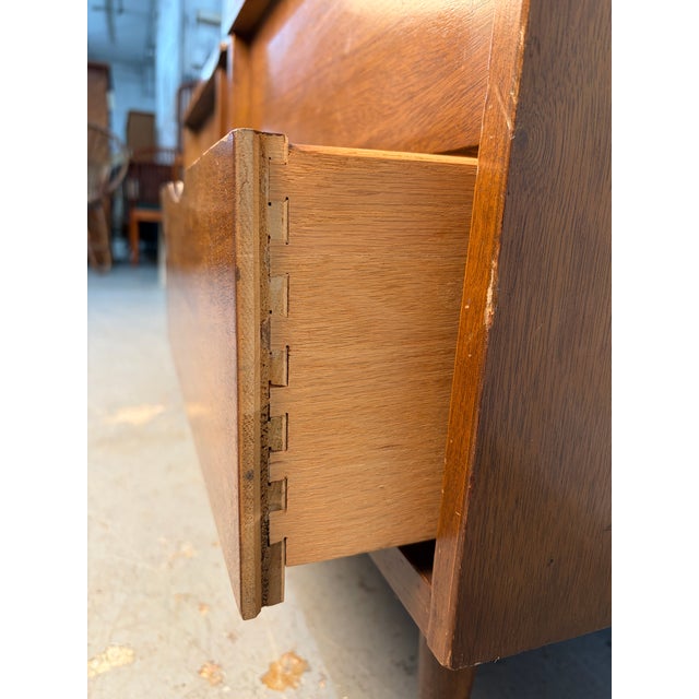 Pair of Mid 20th Century Walnut Nightstands For Sale - Image 14 of 16