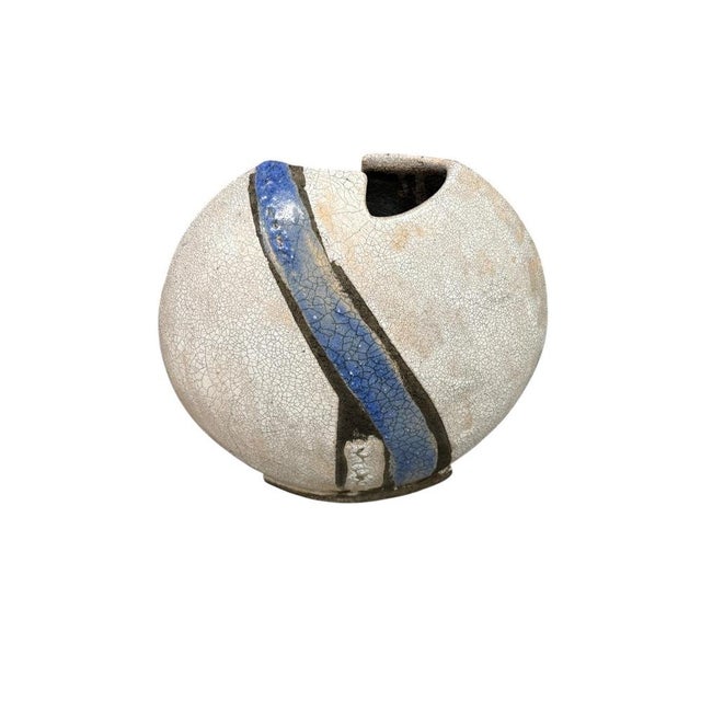 British Studio Pottery Raku Vessel, 1980s For Sale - Image 10 of 10