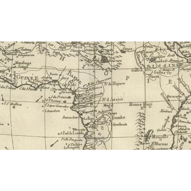 Africa Map by Rigobert Bonne, 1780 For Sale - Image 3 of 10