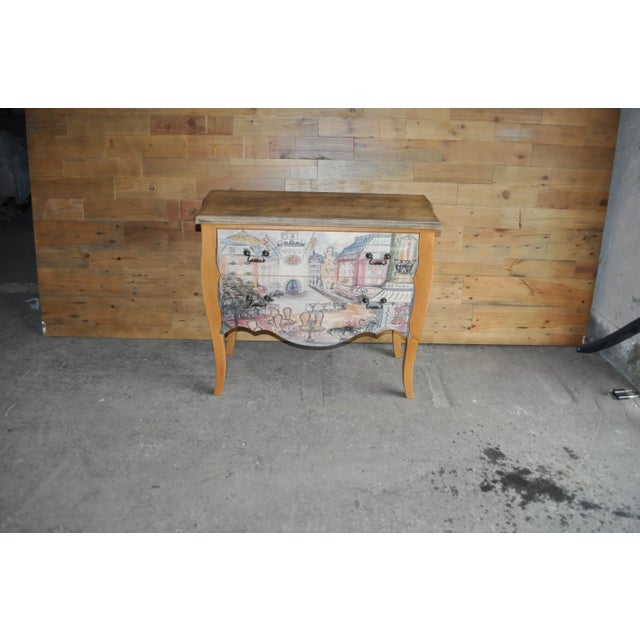 Baroque Style Chest of Drawers with Paris Photo For Sale - Image 6 of 10