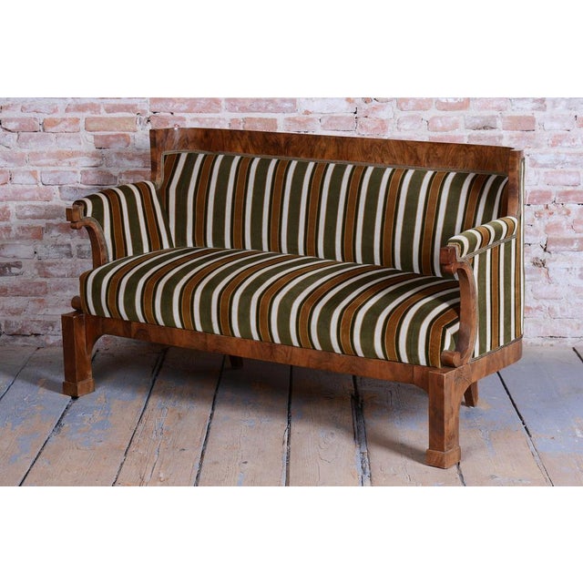 Biedermeier Seating Set in Walnut, 1830s, Set of 3 For Sale - Image 5 of 18