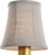 Transitional Visual Comfort Signature 4" Natural Linen Soft Empire Shade For Sale - Image 3 of 3