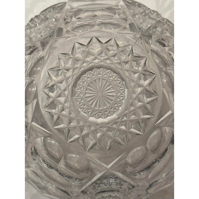 American Brilliant Period Crystal Vase by Hawkes For Sale In Los Angeles - Image 6 of 8