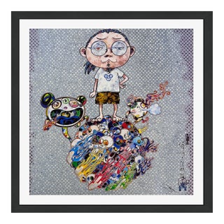 Takashi Murakami, Mr. Dob Comes to Play His Flute (Framed Hand Signed Lithograph), 2013 For Sale