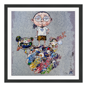 Takashi Murakami, Mr. Dob Comes to Play His Flute (Framed Hand Signed Lithograph), 2013