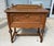 This antique oak server, crafted by J.B. Van Sciver Co. in Camden, NJ, features a beautifully figured top, turned legs,...