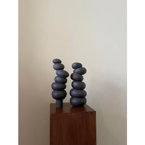 Contemporary Modder Stacked Miracles Ceramic Sculpture by Françoise Jeffrey For Sale - Image 3 of 10
