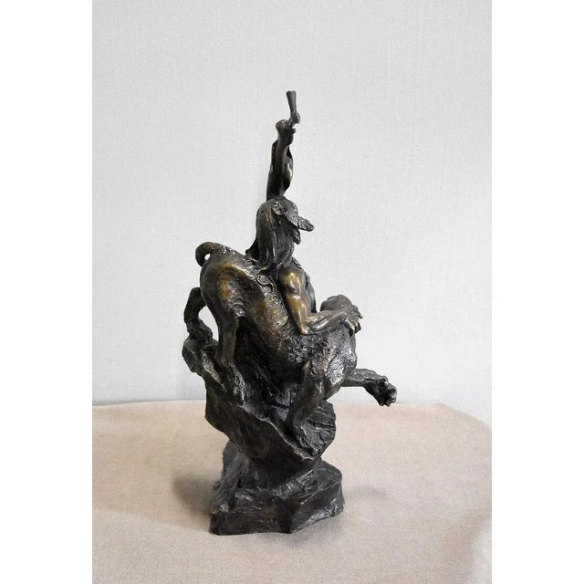 Bronze of a Warrior, 1970s For Sale - Image 6 of 11
