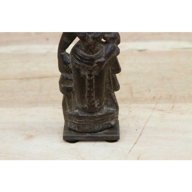 Antique Indian Carved Altar Figure For Sale - Image 9 of 11