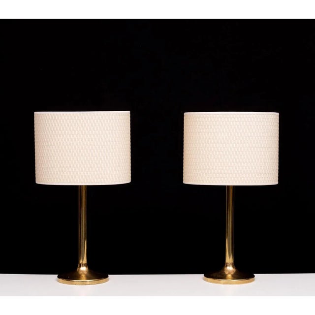 Gold Brass Table Lamps from Sölken Leuchten, Germany, 1970s, Set of 2 For Sale - Image 8 of 10