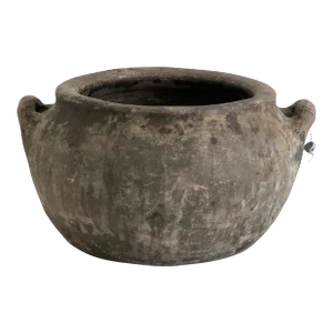 Antique Turkish Yoghurt Pottery Vessel Vase