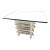 1970s Stacked Lucite Glass Topped Coffee Table For Sale