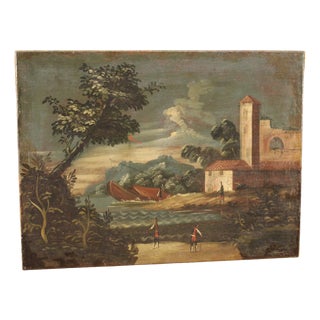 Italian Artist, Seascape, 1770, Oil on Canvas For Sale