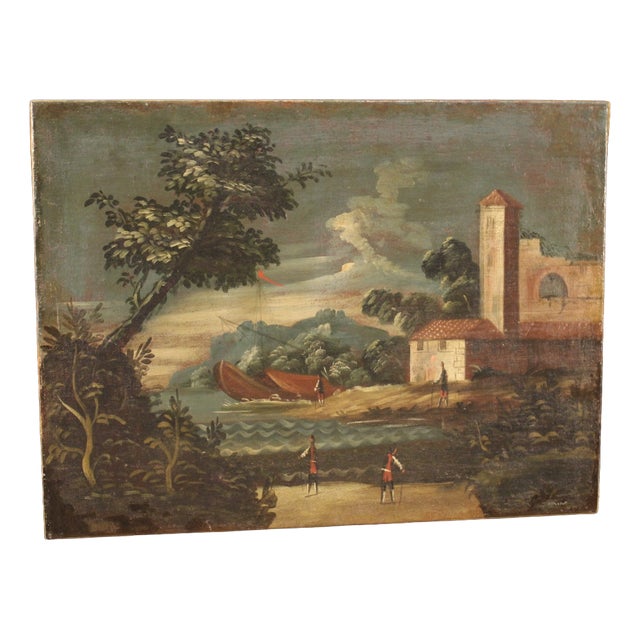 Italian Artist, Seascape, 1770, Oil on Canvas For Sale
