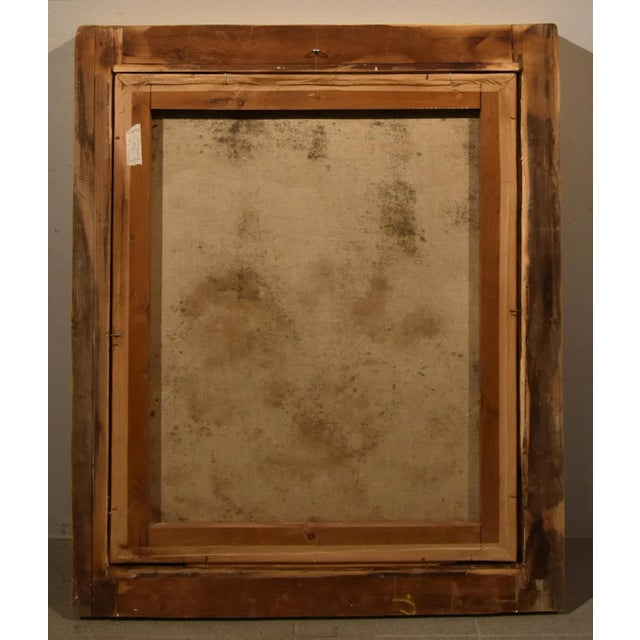 Circle of Domenico Piola, Holy Family, 1660, Oil on Canvas, Framed For Sale - Image 14 of 15