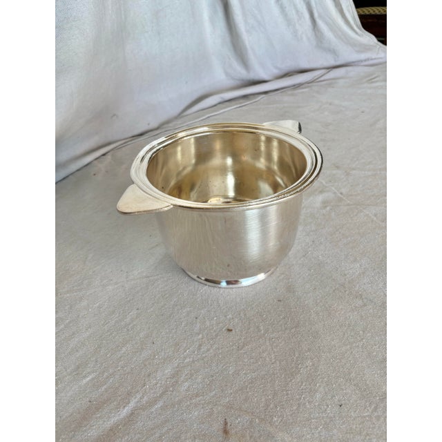 A silver soldered ice bowl or chiller made for the Sheraton Hotel. Highly collectible, hotel or commercial silver plate is...