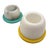 Stone Mid 20th Century Multicolored Alabaster Candlestick Holder, Pair For Sale - Image 7 of 10