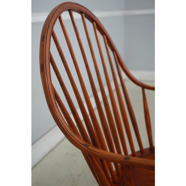 Pair of FWW Mixed Wood Windsor Armchairs For Sale In Philadelphia - Image 6 of 18