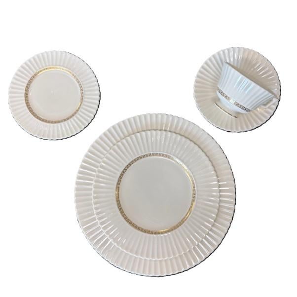 Mid-Century Modern 1950s Mid Century ModernLenox Fine China Pattern Crete Service for (9) - 46pcs For Sale - Image 3 of 5