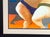 Phyllis Steele Modern Colorful Pastel Drawing of a Pair of Sumo Wrestlers in Blue and Green, 20th Century For Sale - Image 9 of 12