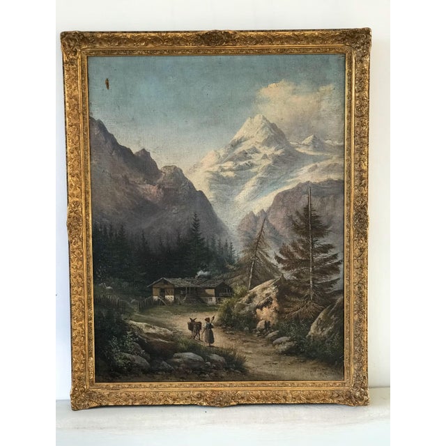 European School, Rural Landscape, 1800s, Oil on Canvas, Framed For Sale - Image 9 of 9