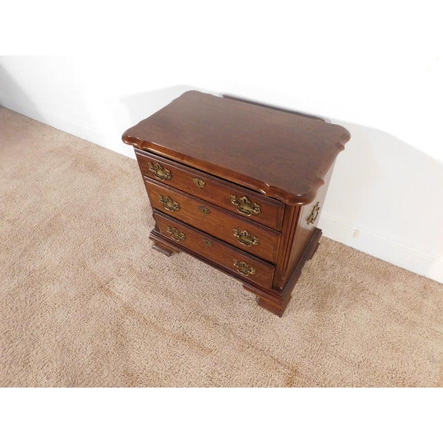 Pa House BachPennsylvania House Solid Dark Cherry 3-Drawer Bachelor's Chest Nightstandelors Chest For Sale - Image 12 of 14