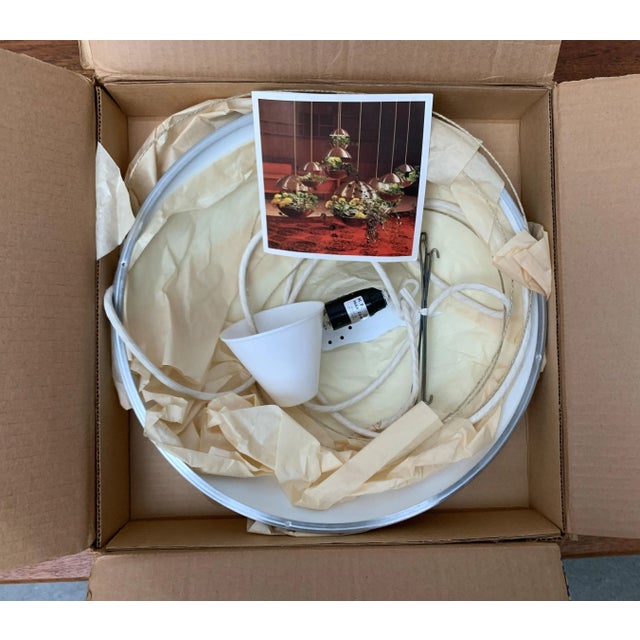 Silver Mid-Century Space Age Danish RS 37 Flower Lamp by Poul Cadovius for Cado, 1960s For Sale - Image 8 of 10