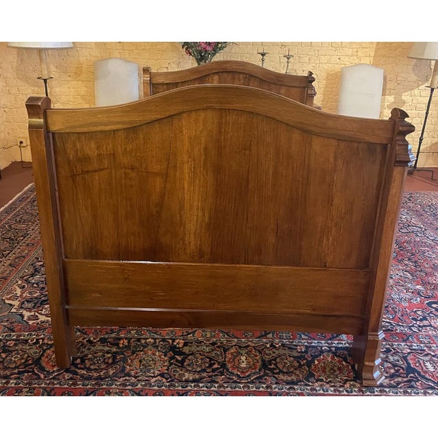 Louis Philippe Bed in Walnut For Sale - Image 6 of 12