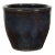 Thai Vintage Oversized Shigaraki Style Namako Glazed Planter with Wave Effects For Sale