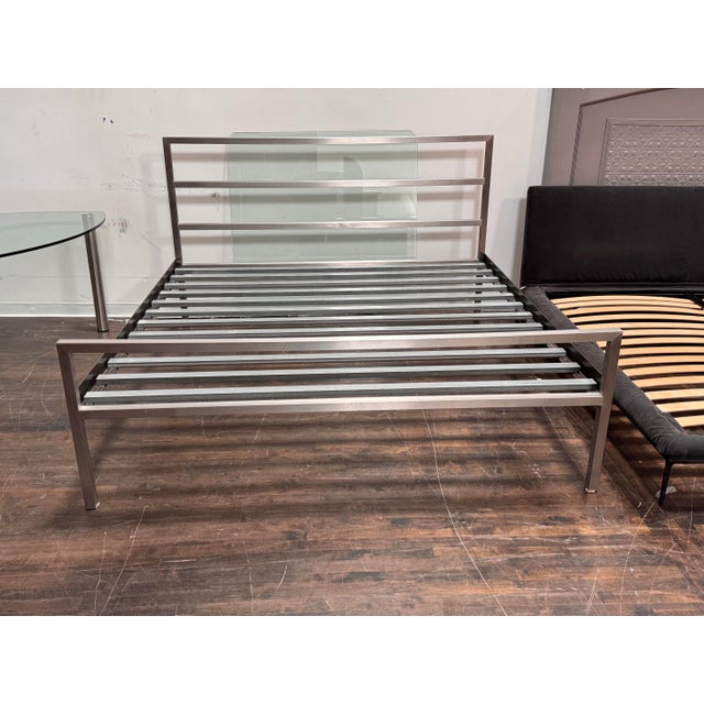 Design Plus Gallery presents the Eastern King Size Room Stainless Steel Parsons Bed Frame from Room & Board. The Parsons...