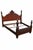 1990s Ralph Lauren French Empire Carved Mahogany King Size Bed Frame For Sale In Houston - Image 6 of 9