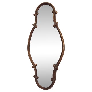 Gold Vertical Mirror With Beveled Edges For Sale