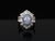 Late 20th Century Fine 12.05ct Natural Star Sapphire & 1.72ct Diamond Platinum Ring Size 5.75 For Sale - Image 9 of 18