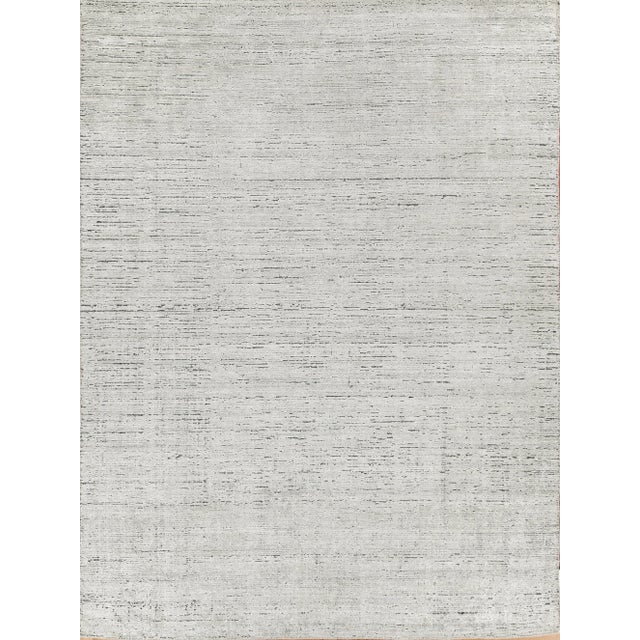 Exquisite Rugs Montero Handmade New Zealand Wool & PET Yarn Ivory/Navy Rug-10'X14' For Sale