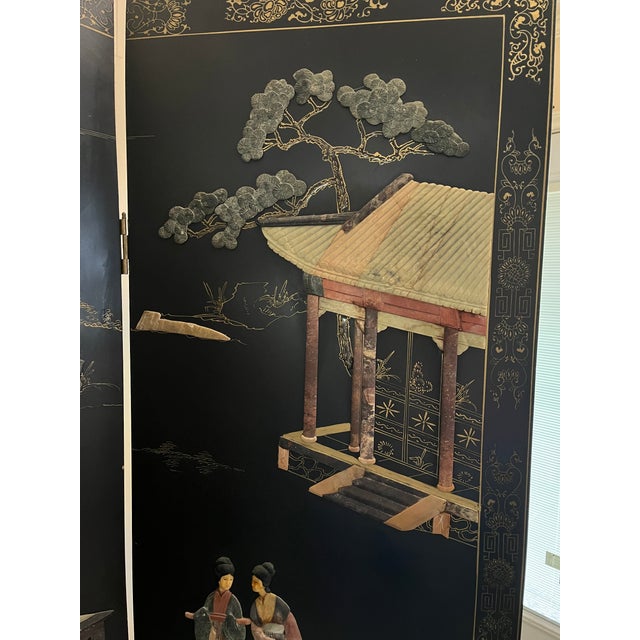 Oriental Screen/Room Divider For Sale - Image 11 of 11