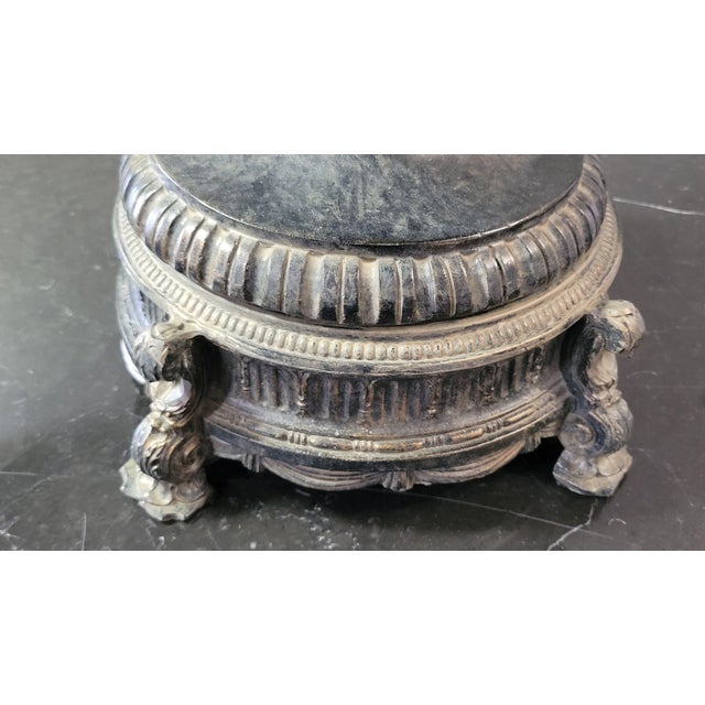 Pair of Patinated Cast Bronze - Cambridge Lamps For Sale - Image 9 of 11