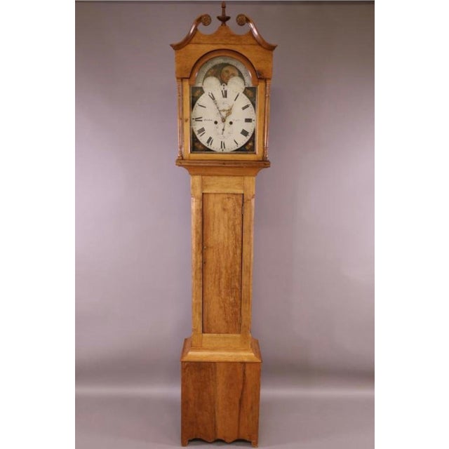 18th Century III English Grandfather Clock With Moon Phase Dial