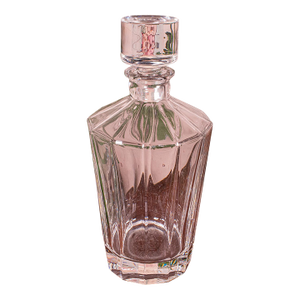 Vintage Brandy Decanter, English, Glass, Spirit Bottle, Art Deco, Mid Century