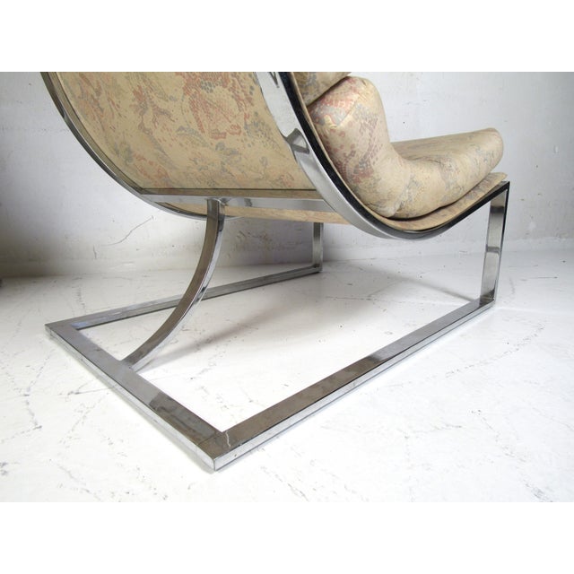 Mid 20th Century Mid-Century Cantilevered Scoop Chairs, a Pair - 2 Pieces For Sale - Image 10 of 11