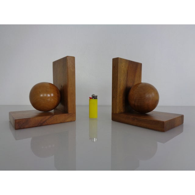 Vintage Wooden Bookends, Germany, 1950s, Set of 2 For Sale - Image 10 of 15