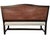 1980s French Provincial Style Ebonized & Caned High-Back Bench With Nailhead Trim For Sale - Image 10 of 18