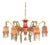 Art Deco Chinoiserie Style Six-Branch Chandelier For Sale