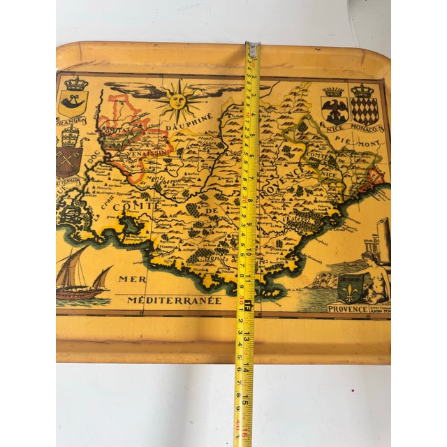 1950s Large Vintage Provence France Tray For Sale - Image 5 of 8